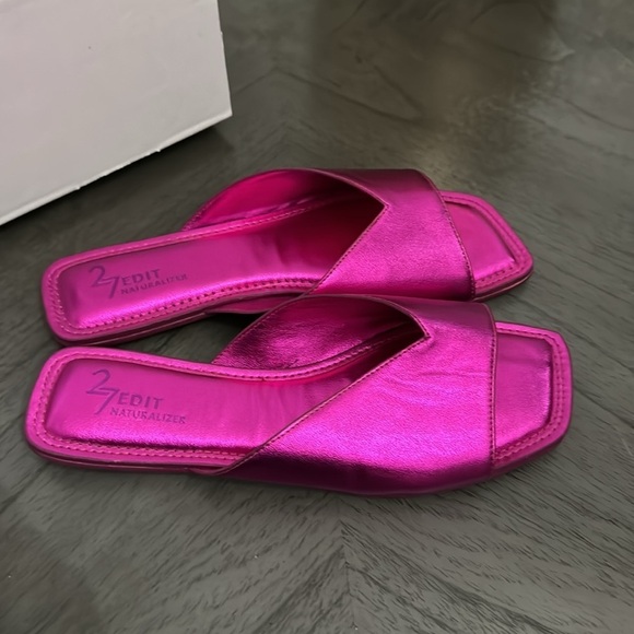 27 EDIT NATURALIZER Zelda Faux Leather Slide Sandal In Orchid Glow - Picture 4 of 5